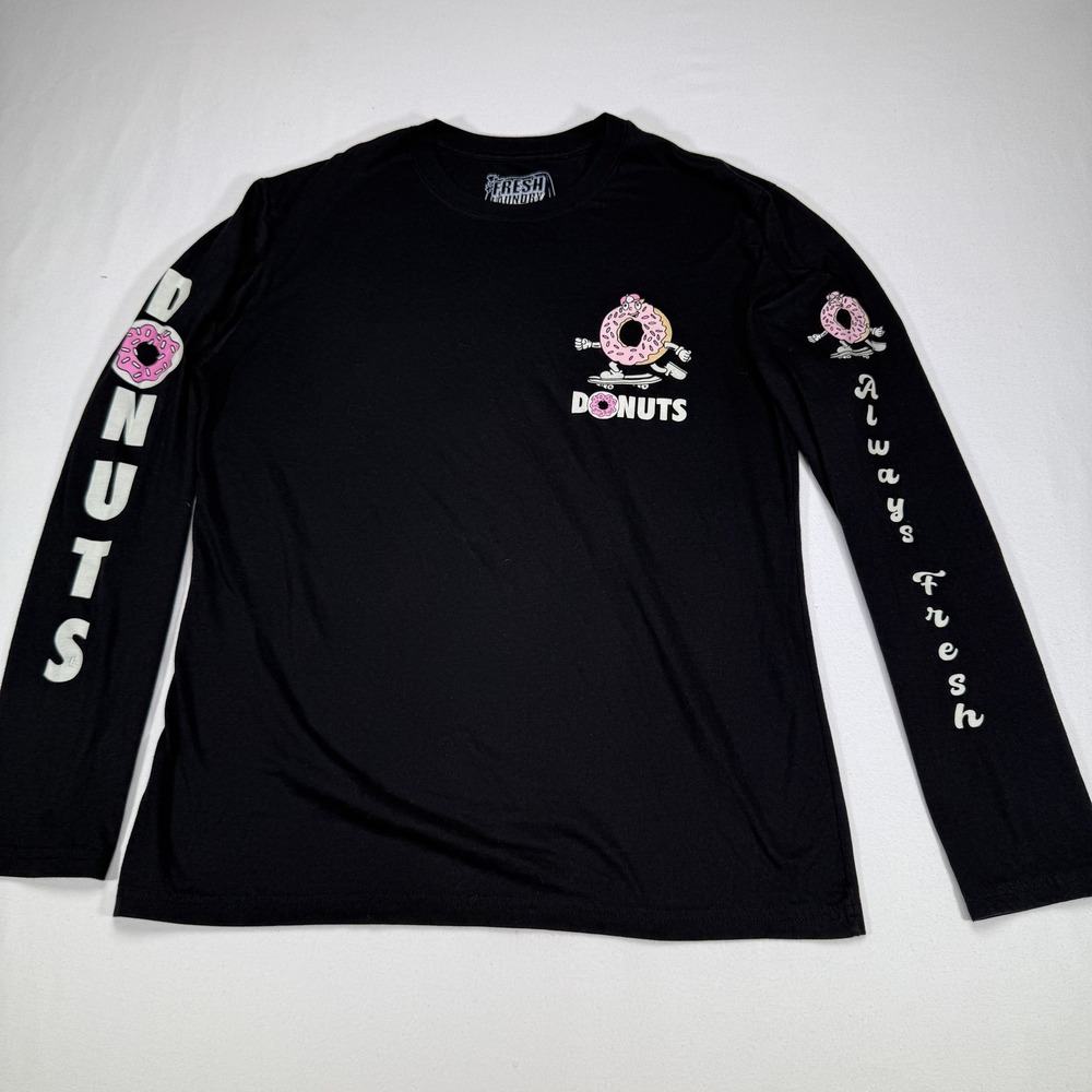 Los Angeles Donuts Long Sleeve T Shirt Graphic Tee Streetwear